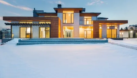 modern house exterior view